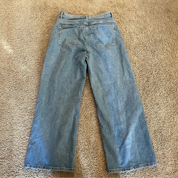 DL1961 Hepburn High Rise Vintage Wide Leg Jeans Reef Light Wash Size 30 - Picture 9 of 12